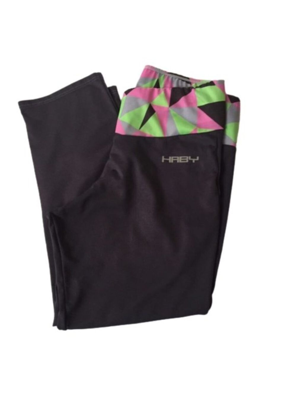 Black Silky Yoga Leggings Pants Capri Size Small. Pre-loved. Women's‎ Fashion